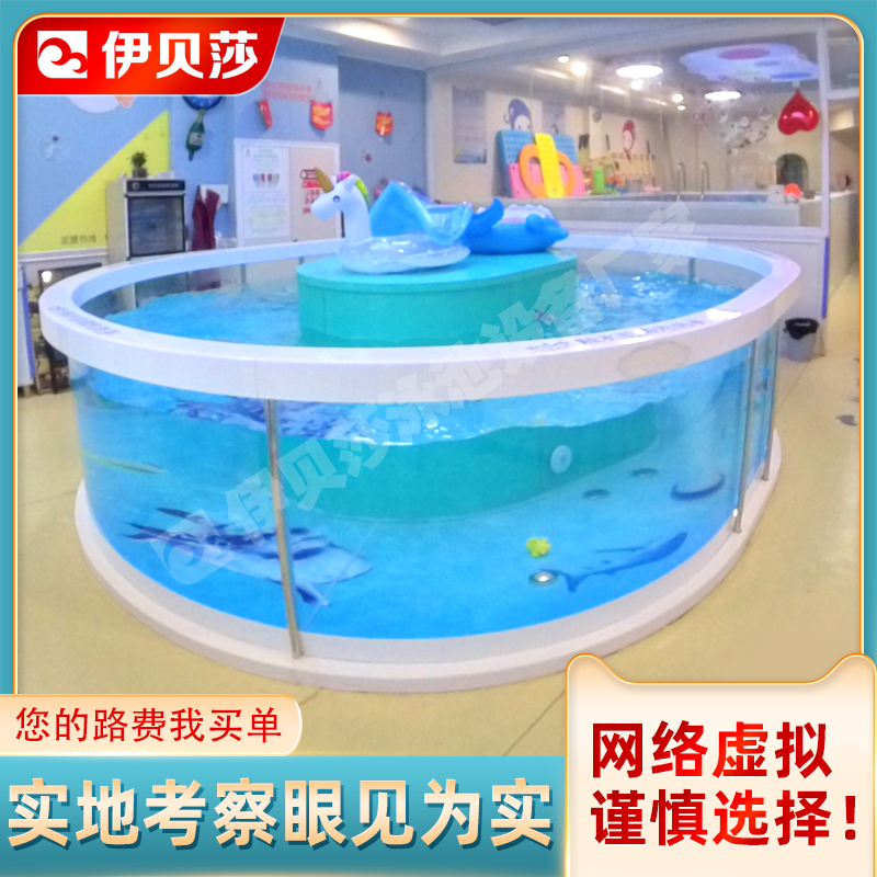 新款升级版-无腰边圆形钢化玻璃池系列