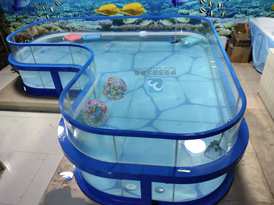 （爱心型）新款透明玻璃儿童泳池可定制