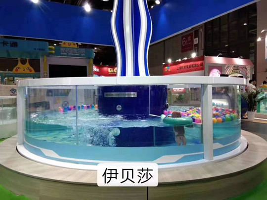 （第19界婴童展爆款）新款幼儿环流正圆玻璃池