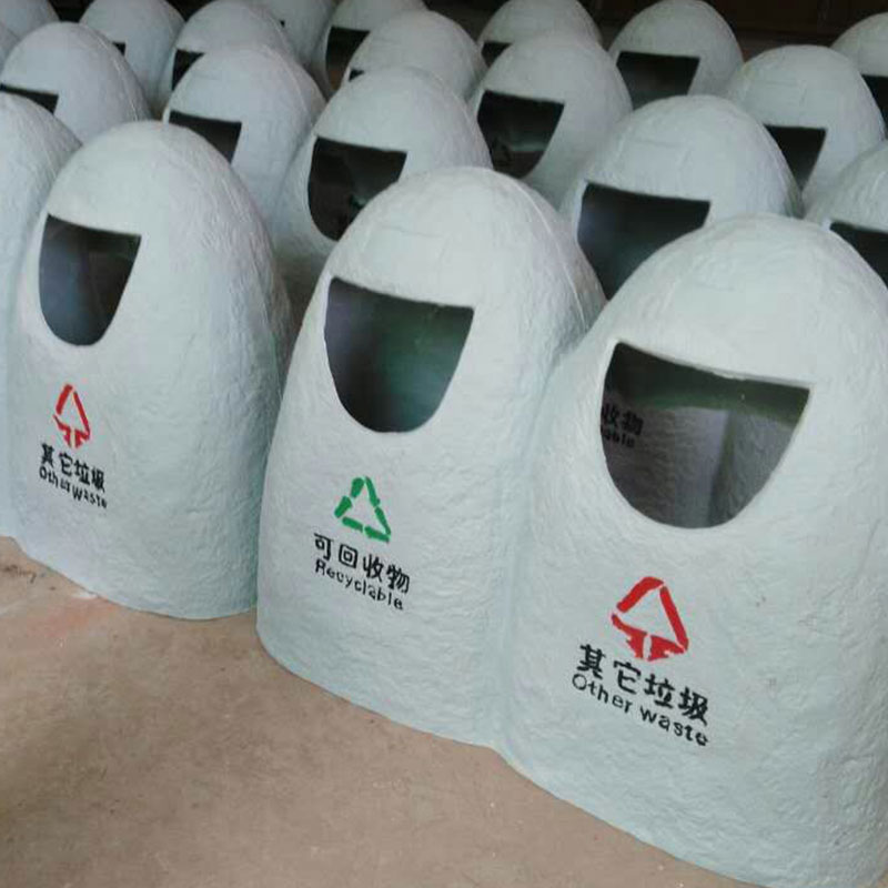 玻璃钢仿石垃圾桶
