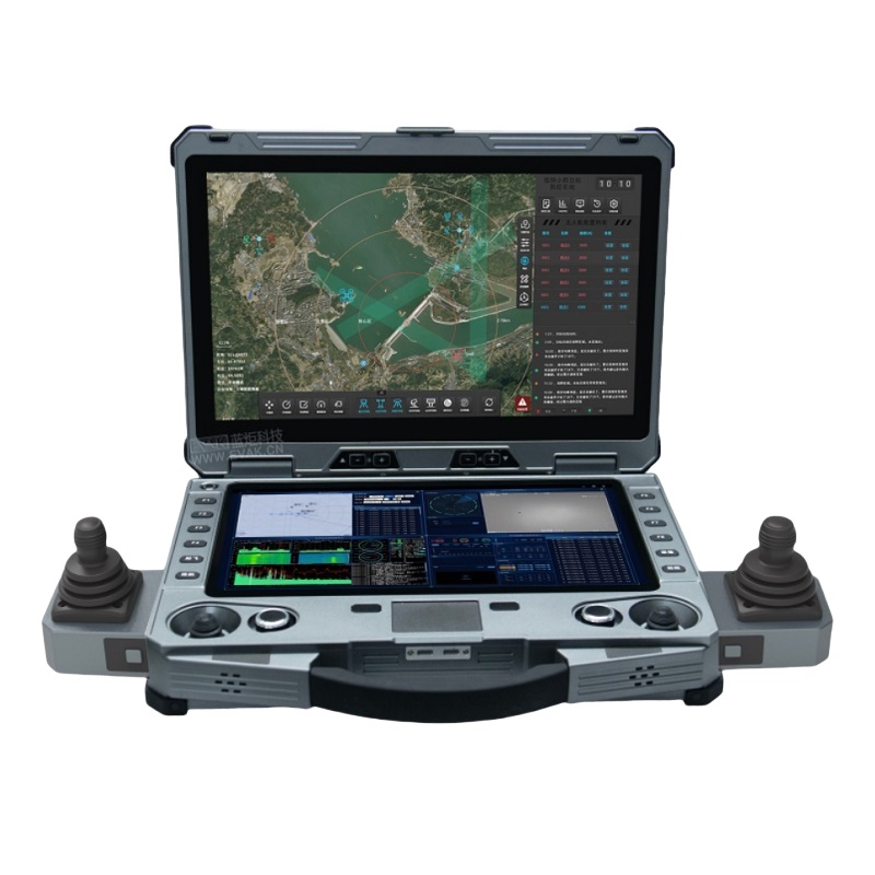 15.6寸+13.3寸国产瑞芯微RK3588双屏无人机地面站带可拆卸摇杆（APQ-2000R）