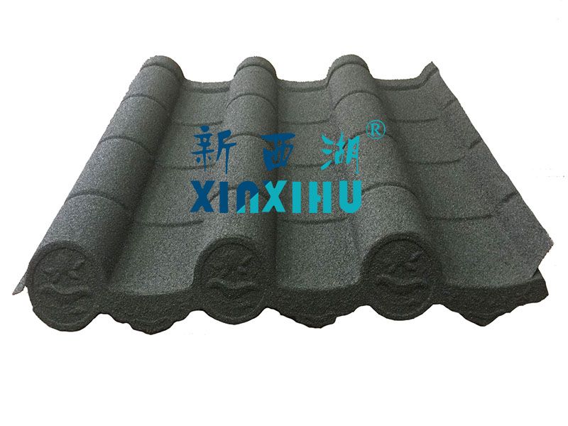 antiqued tiles with stone coating