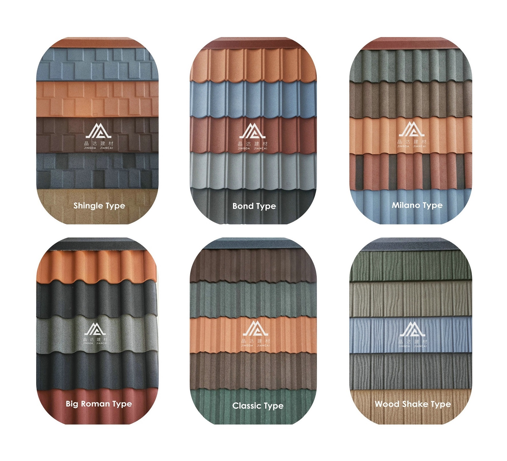 Stone Coated Metal Roof Tiles