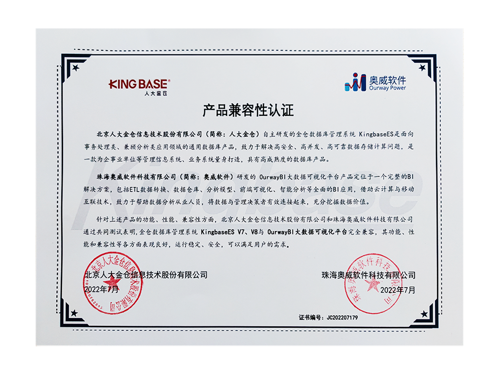 奥威bi大数据可视化平台