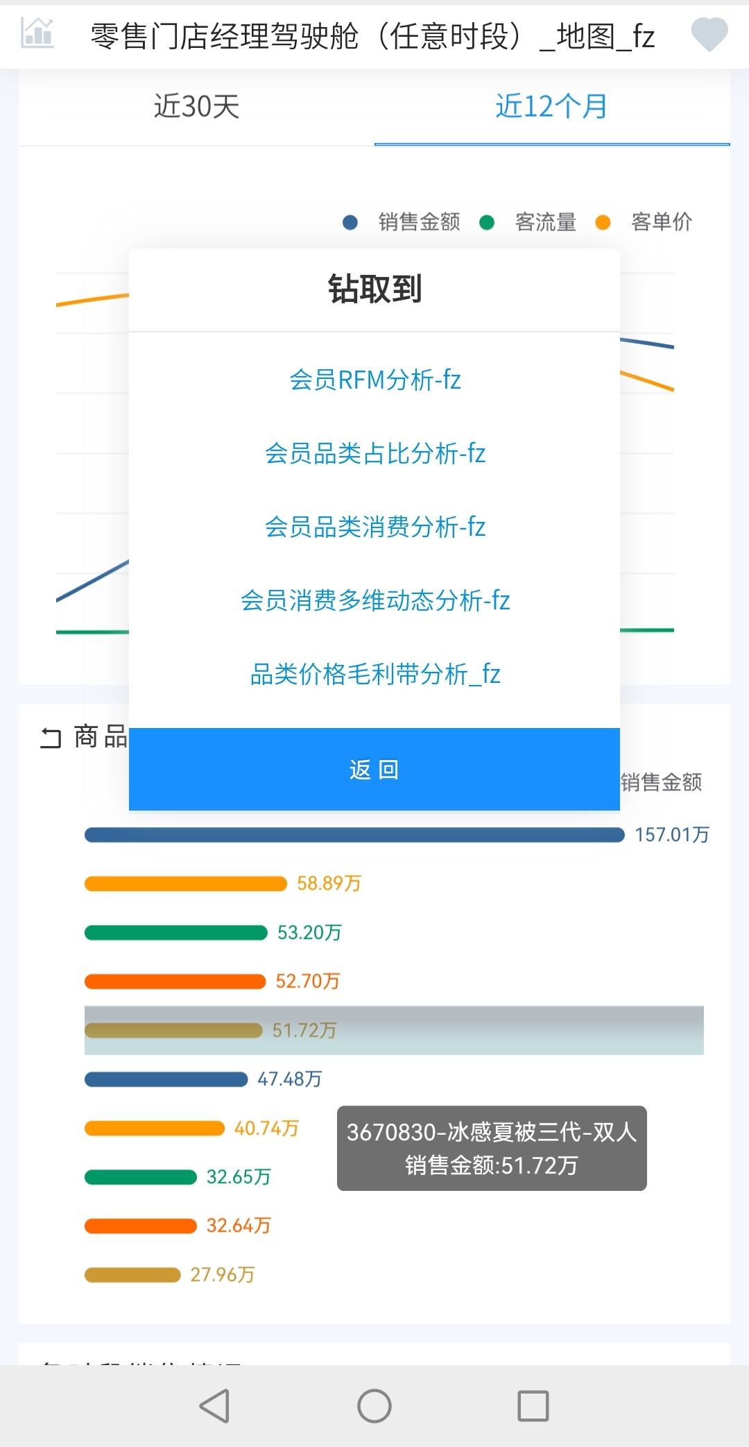 奥威BI数据可视化分析