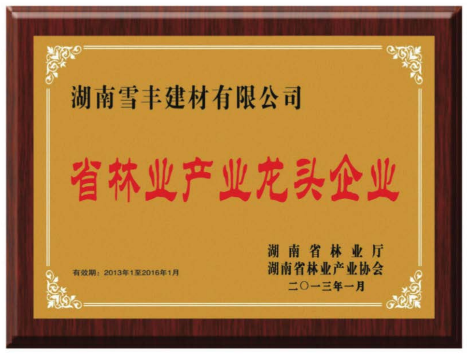 省林业产业龙头企业