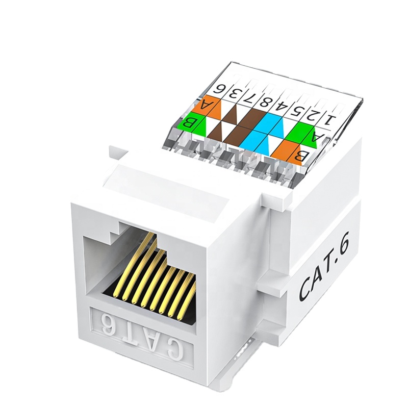 Unshielded Keystone Cat6a Modular Jack Rj45 8p8c Cat6 Keystone Cat5e Networking Toolless Cat6 Keystone Jacks