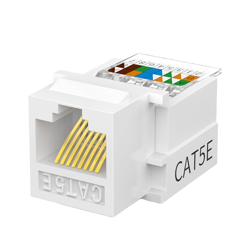 UTP keystone jack module Internet use dual toolless keystone jack