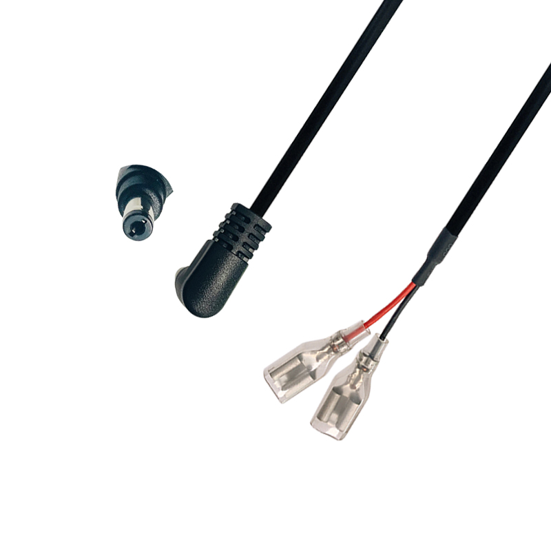 90 Degree Angle DC Power Cable DC5.5*2.1 to 250 terminal line