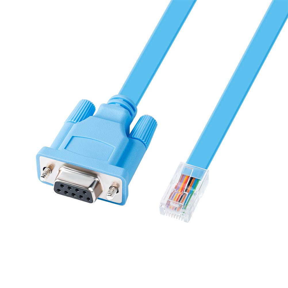 DB9 to RJ45 Console Cable Cisco Device Management Serial Adapter