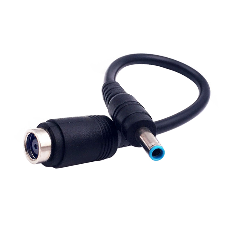 DC Connector 7.4*5.0 mm Female to 4.5*3.0 mm Male Blue DC Power Charger Cable Adapter for HP Ultrabook