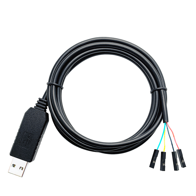 6FT USB RS232 to TTL 5V 2.54mm Dupont Header 4 Pin UART Serial Cable