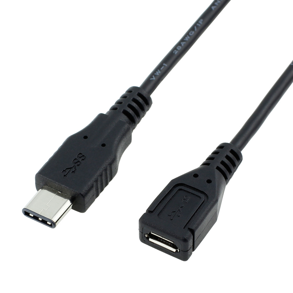 USB Type C Male to USB 2.0 Micro USB 5pin Female Adapter Cable