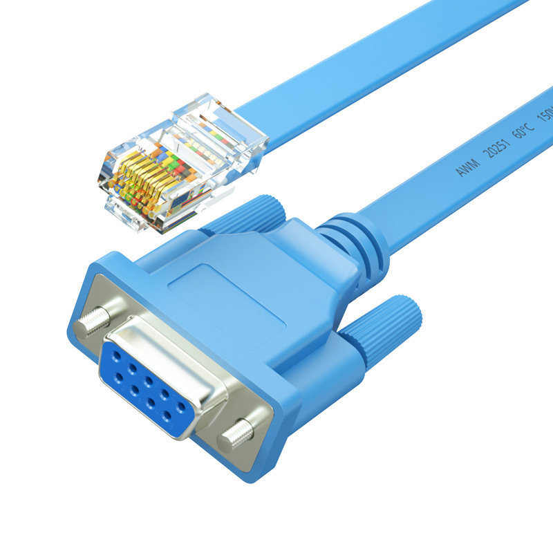 Rs232 Db9 Cable Console Rollover Cable Db9 Male To Female Db9 Rollover Cable