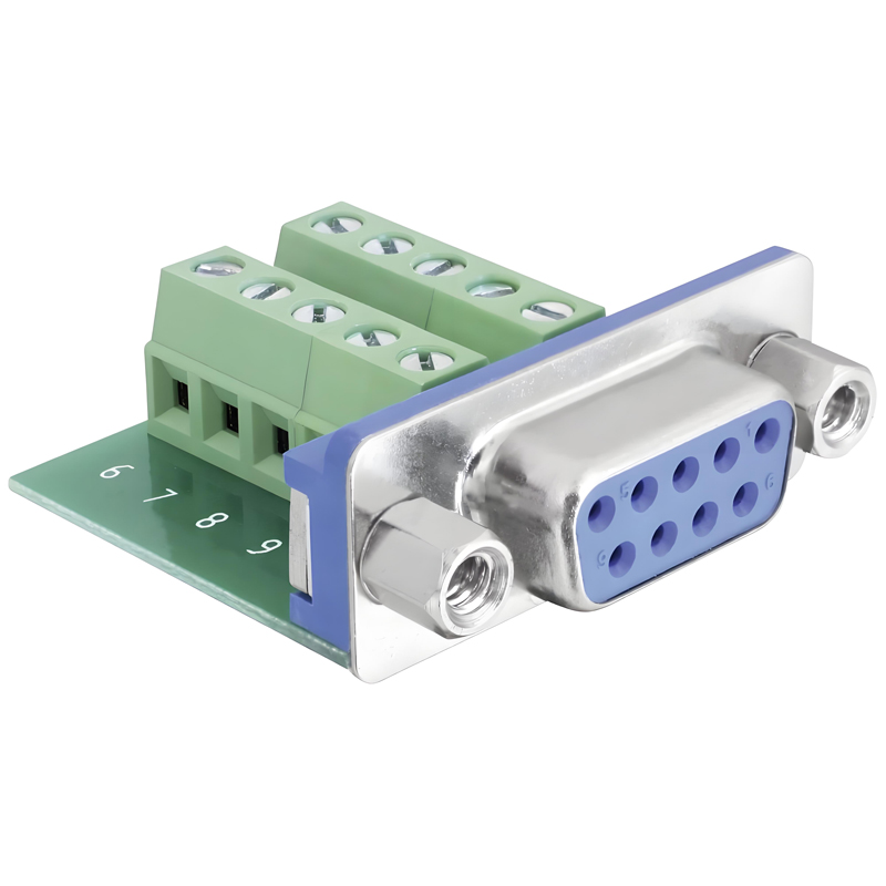 Terminal block RS232 DB9 Female