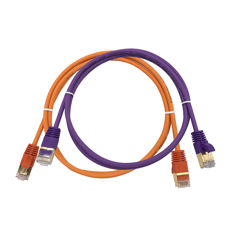 Gold Plated RJ45 Cat6 Cat7 Cat 7 Ethernet Patch Cable 28Awg 8P8C Patch Cord