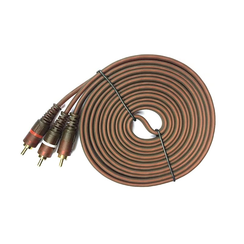 1RCA to 2RCA Subwoofer Cable
