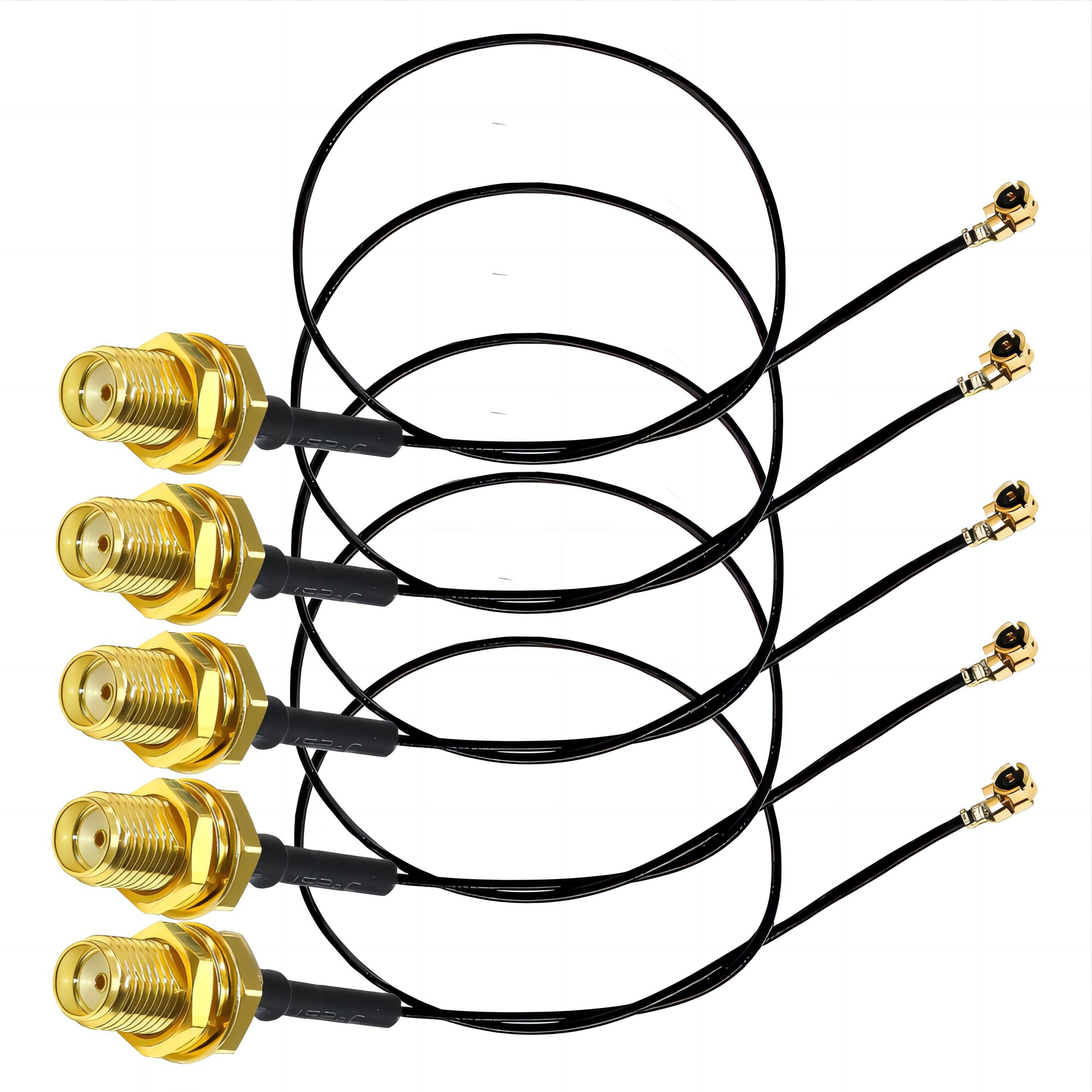2.4Ghz Antenna Soldering U.Fl Male To Sma Female Rf Cables - Rg Braided Rf 1.13 1.13Mm Coax Cable Coaxial Ipec Ufl Ipex To Sma