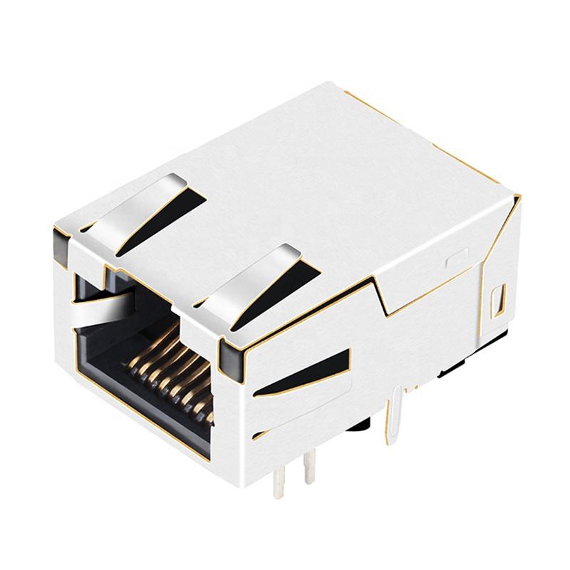 High Quality Colorful rj45 Connector 8p8c Colorful Conector Rj45 Shielded Cat6 Cat 6 Cat6a Panel Pass Through Copper Connector