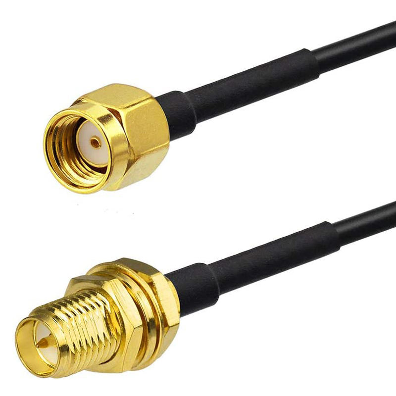 3M RG174 RP-SMA Male To SMA Female RP Adaptor Coaxial Wifi Pigtail Extension Cable Male And Female
