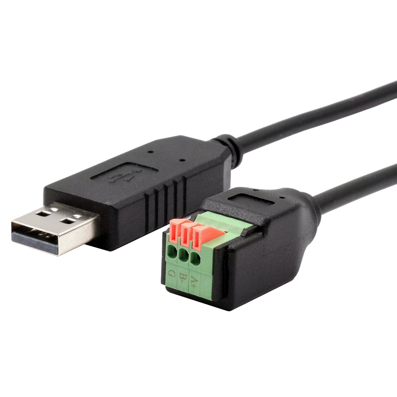 USB serial cable 1x RS485 RS-485 via a tool-free 3-pin block