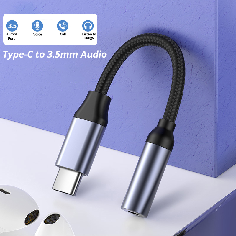 USB Type C to 3.5mm Earphone Jack Digital Audio Adapter Converter