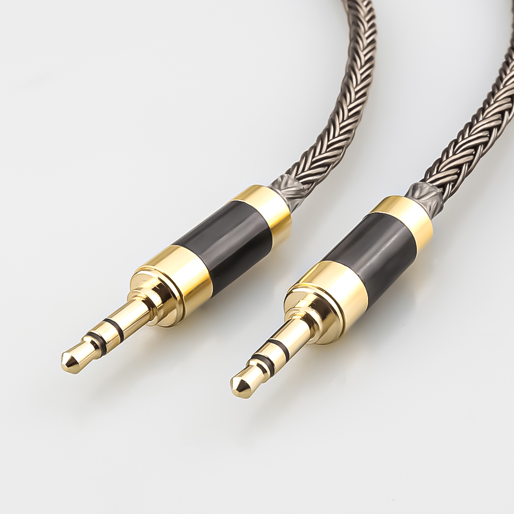 16 Core 7N OCC Mini trs jack 3.5 male to 3.5 mm stereo aux male audio input cable speaker line for Headphone sound pc earpiece