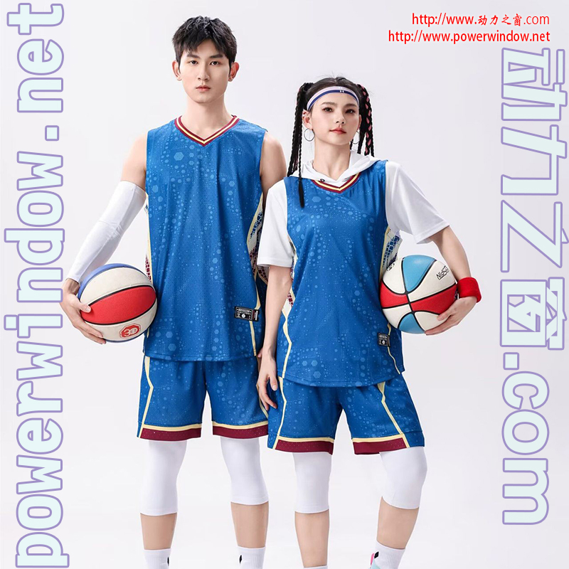 动力之窗2025新款网洞布时尚球衣速干透气篮球服男女休闲运动套装比赛服定制队服团体服印字印号企业LOGO