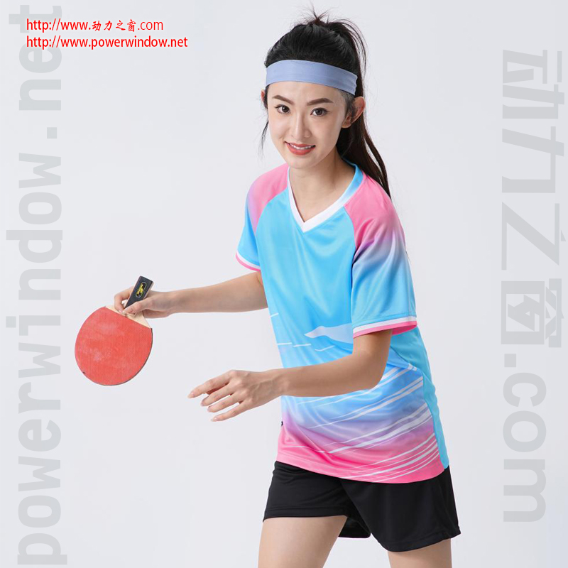 动力之窗2025新款亮色时尚个性速干球衣男女儿童足球服乒羽服羽毛球短袖运动套装乒乓球服羽毛球服定制队服比赛服团体服印字企业LOGO