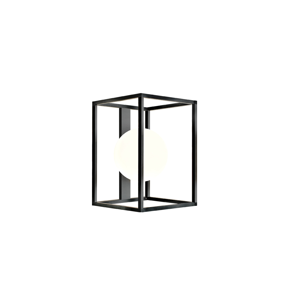 IP44 Matt Black Square Box Interior Decor LED Wall Sconce Ceiling Lamp 2211