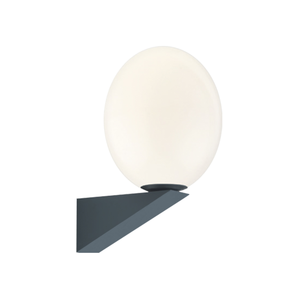 Triangular Aluminium Base Oval Glass Shape LED Wall Lamp For Indoor Bathroom Decoration 2260