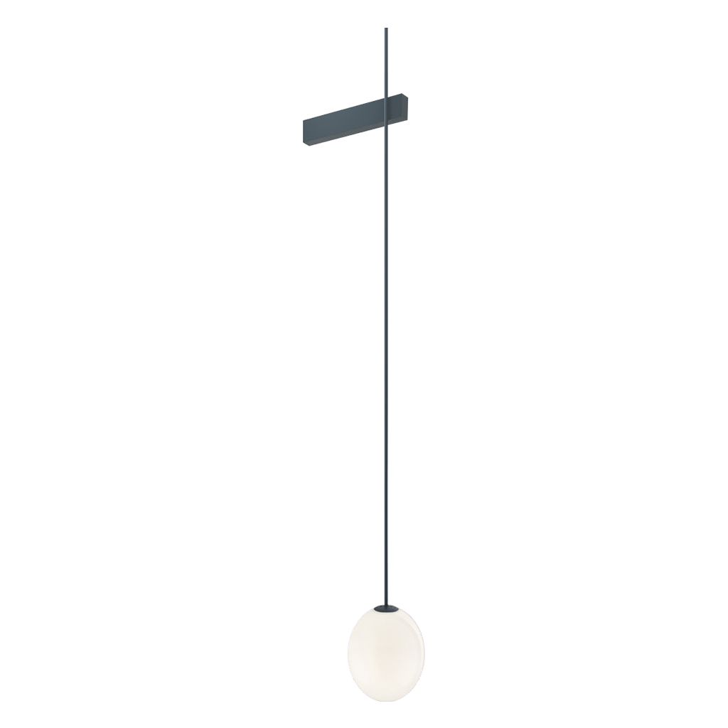 IP44 Long Tube Frosted Glass Shade LED Pendant Light 2269