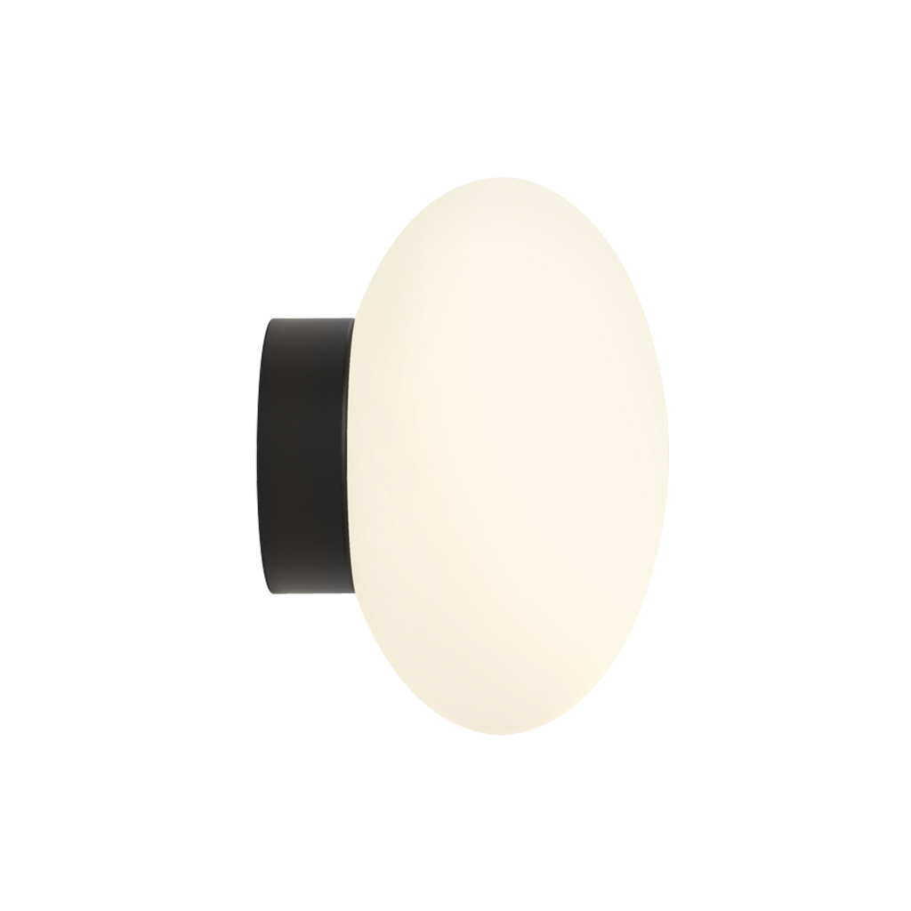 E14 LED Oval Milky White Blown Glass Shade IP44 Waterproof Wall Mounted Ceiling Mounted Lamp 2270