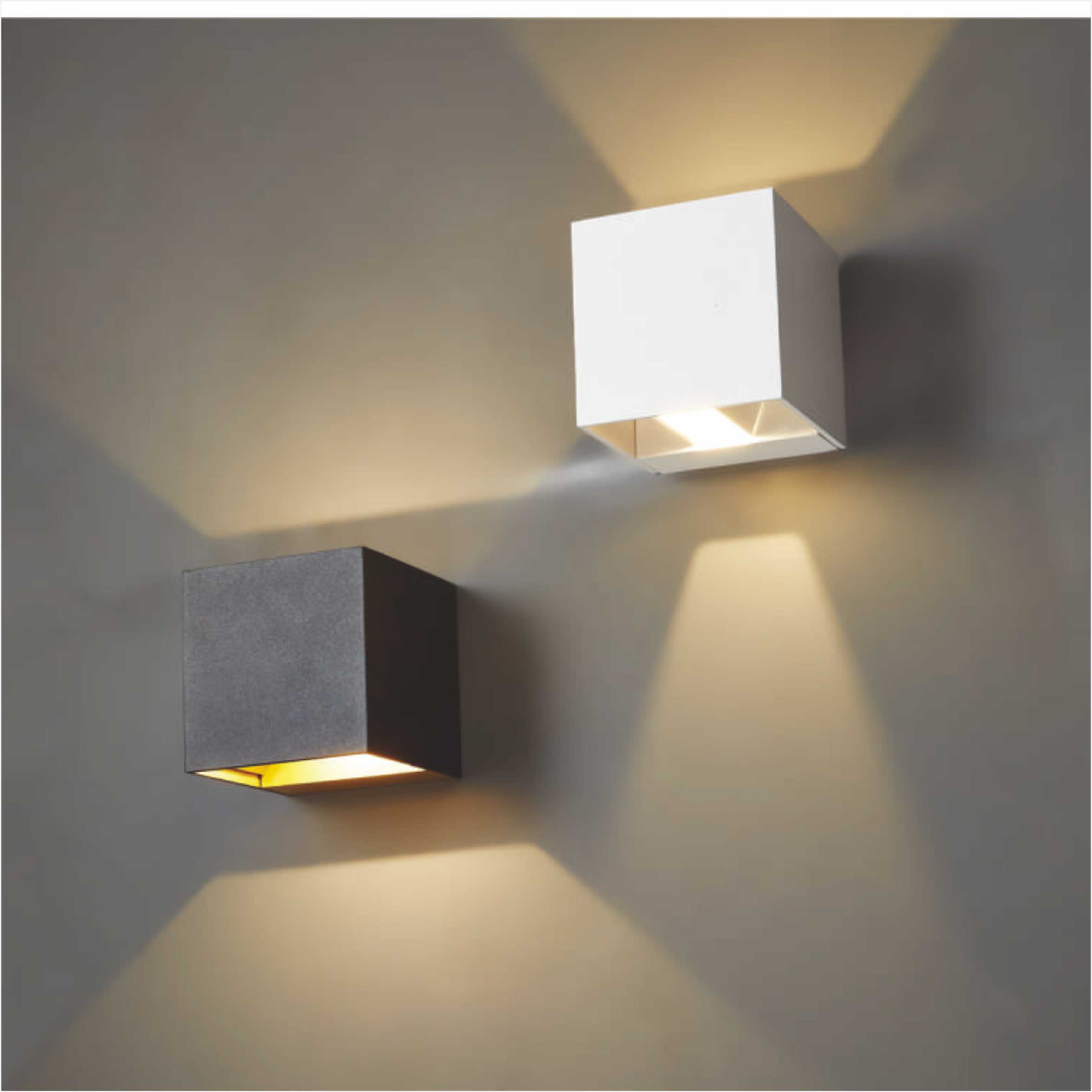 Modern Square High Voltage Up and Down LED Wall Light 2326