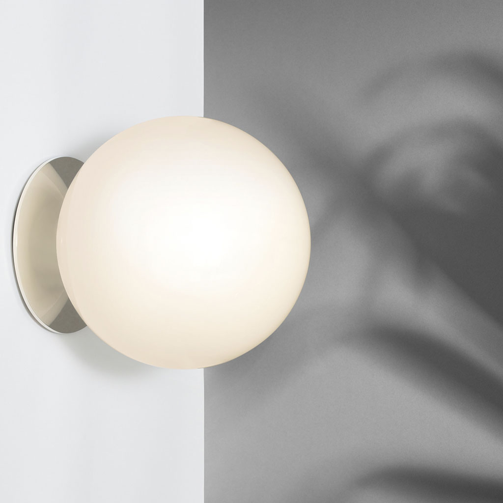 IP44 Waterproof Milky White Glass Ball Wall Lamp LED Ceiling Lamp 2330