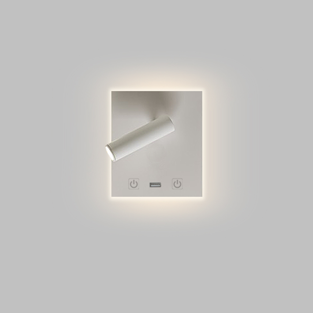 Aluminium Metal Base Head Adjustable Touch On/Off Bedroom Reading light 2496