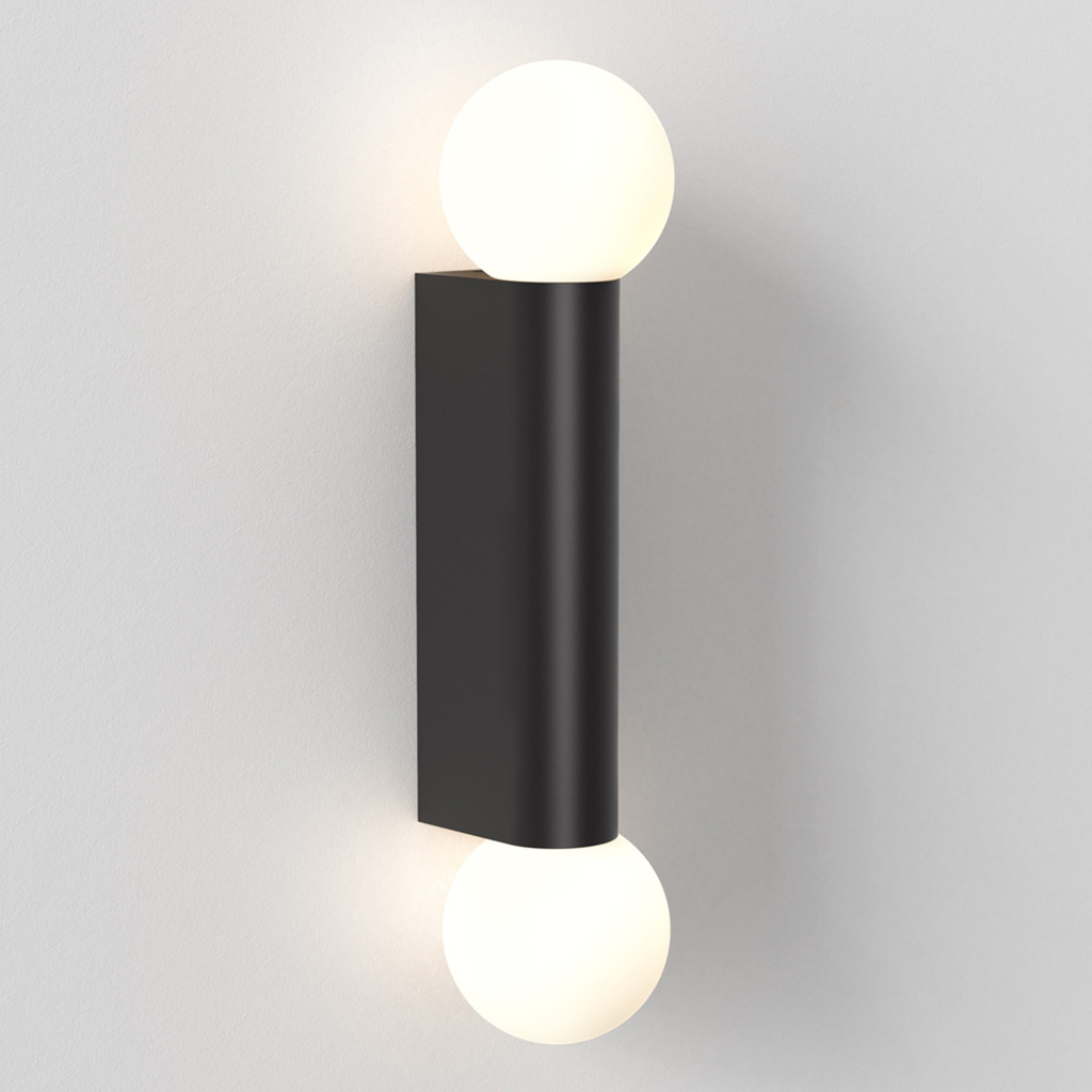 IP44 Hot Sell Delicate Double Round Glass Shape LED Wall Lamp 2522