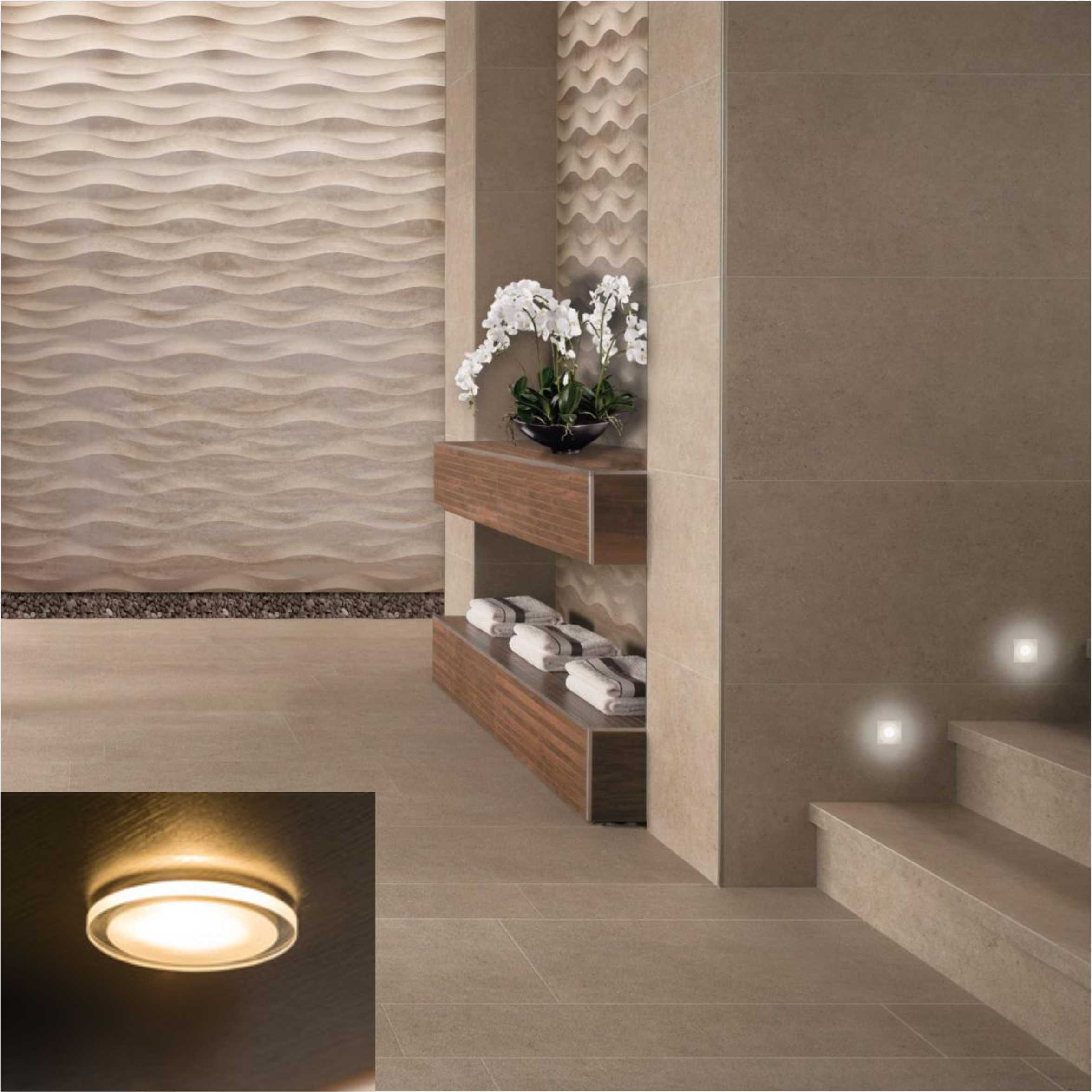 12V Recess Mounted Round LED Cabinet Light 2580