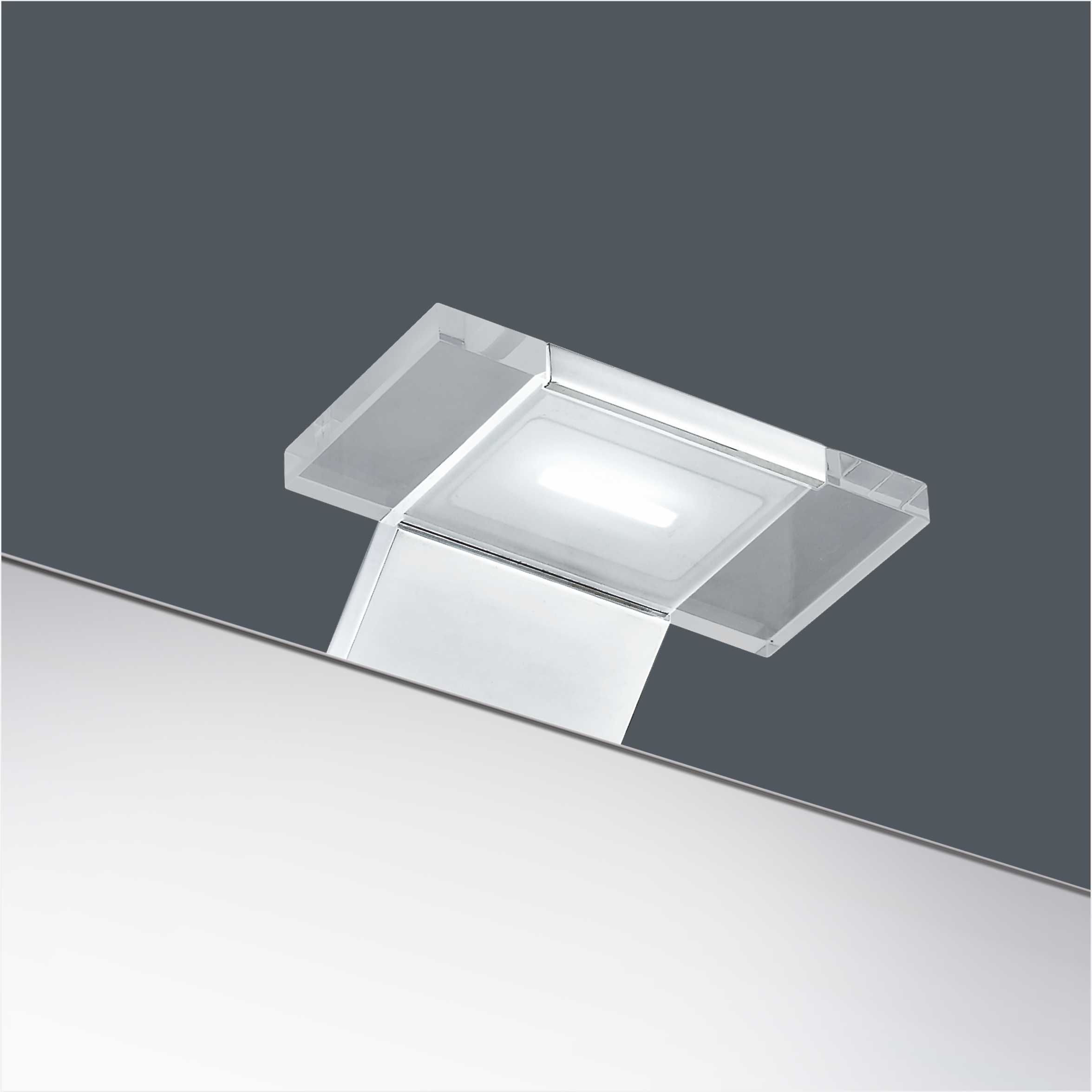 IP44 350mA COB LED Bathroom Mirror Light With Transparent Acrylic Lampshade 2931
