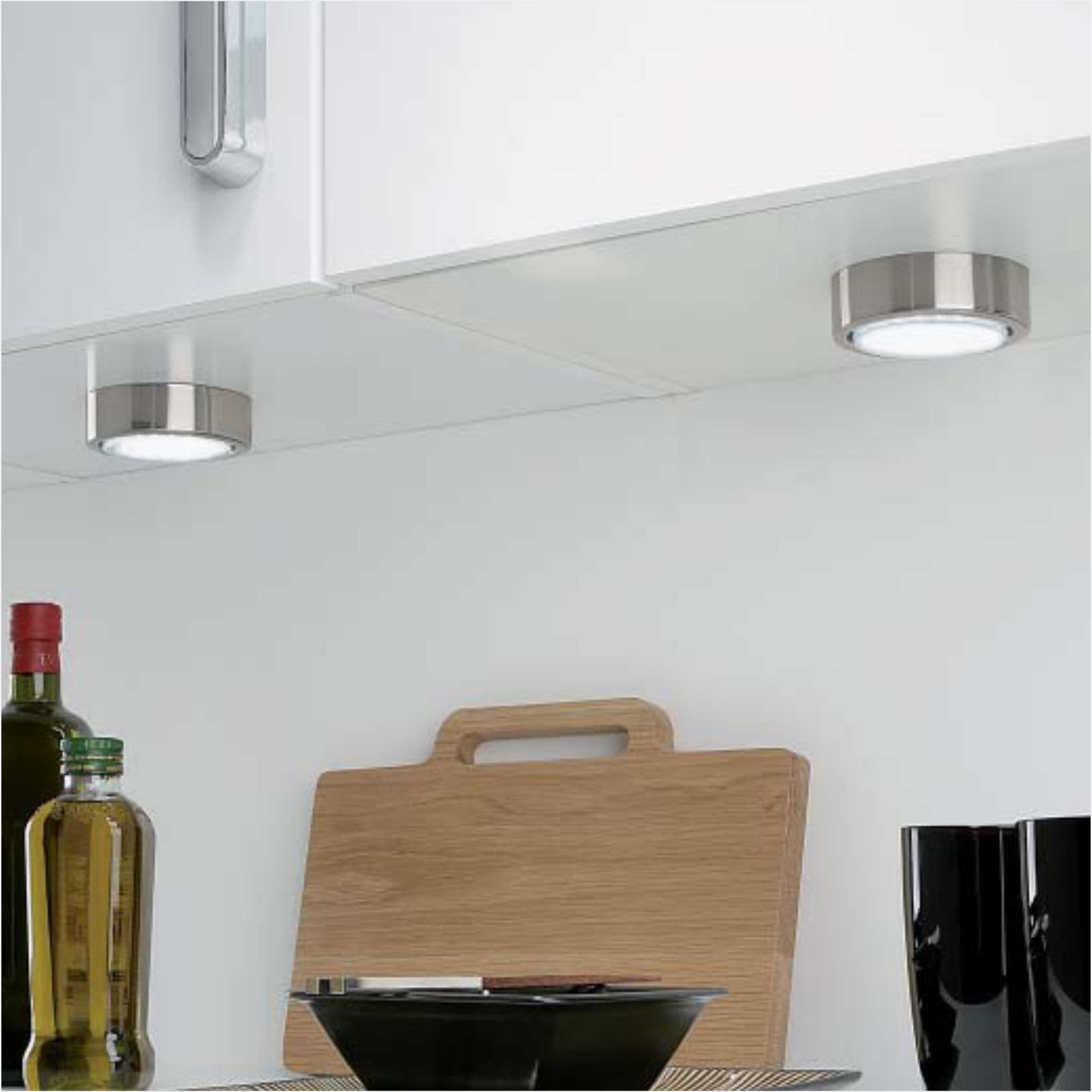 Surface Mounted 230V GX53 Round Cabinet Light 6607