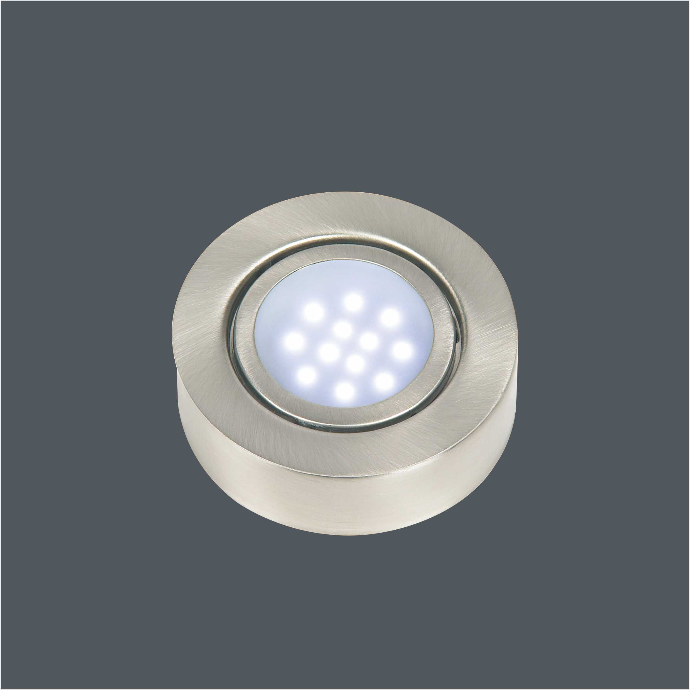 12V 3W Surface Mounted Round LED Under Cabinet Light 6754