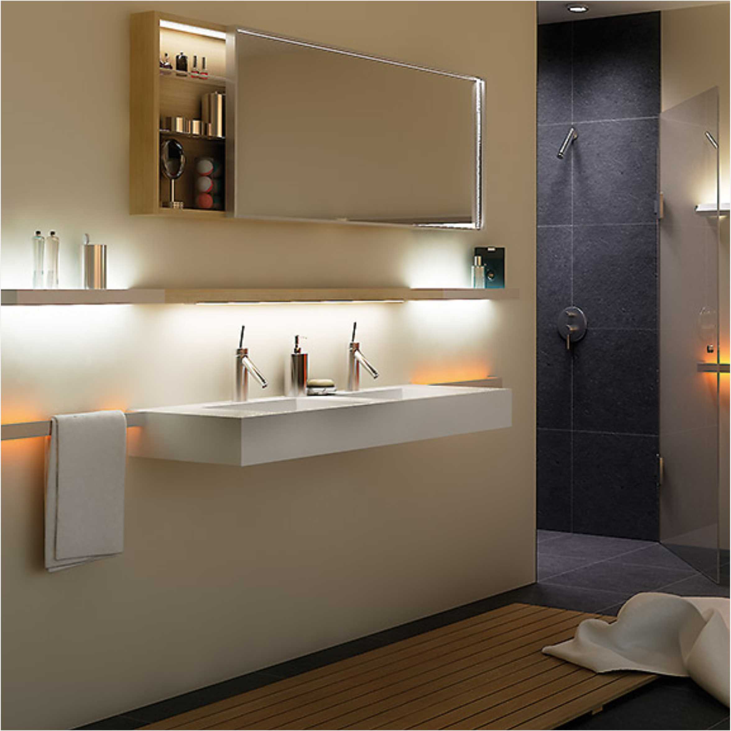 Illuminated LED Wall Light For Towel Hanging 6782
