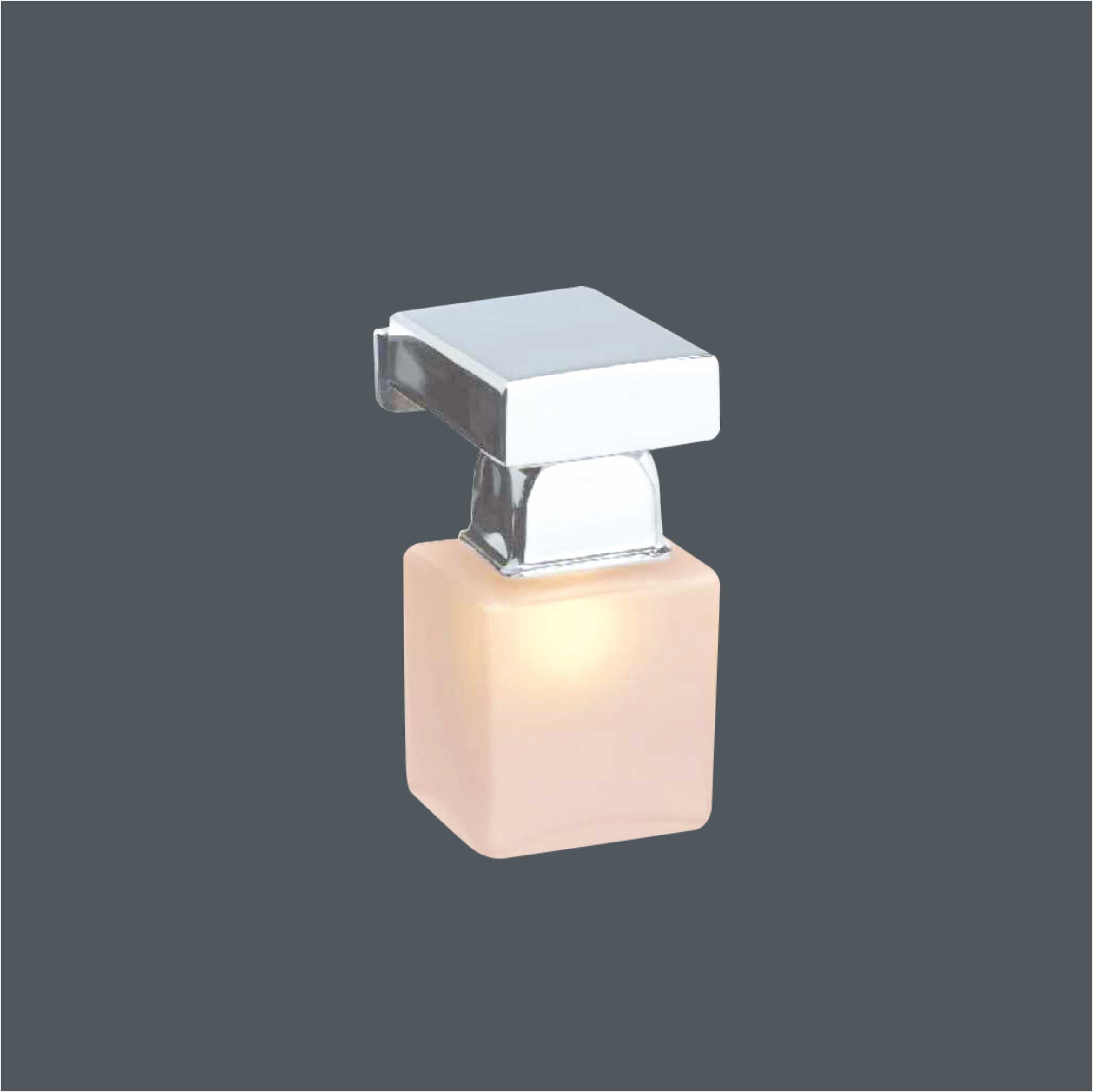 IP44 Chrome Plated Square Glass Lampshade G9 LED Bathroom Mirror Light 6874