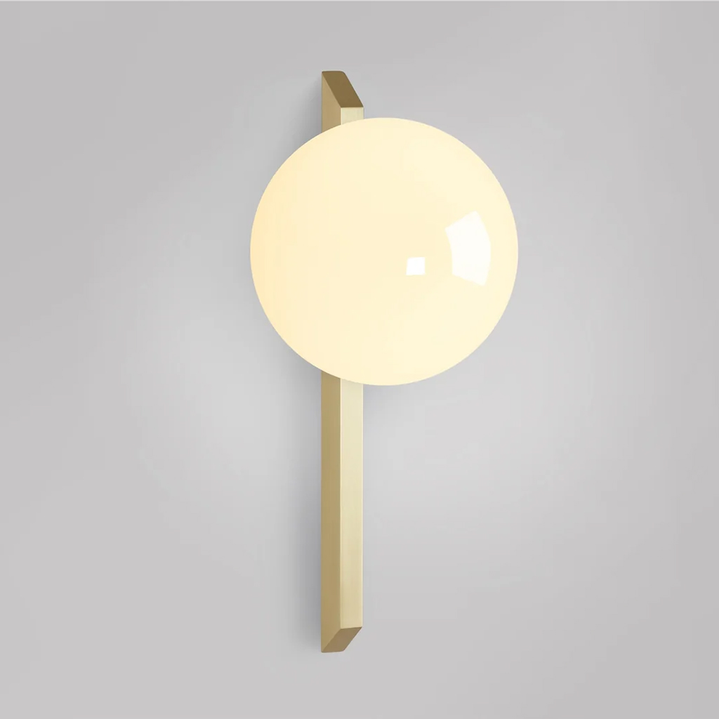 IP44 Milky White Blown Glass G9 LED Wall Lam 8321