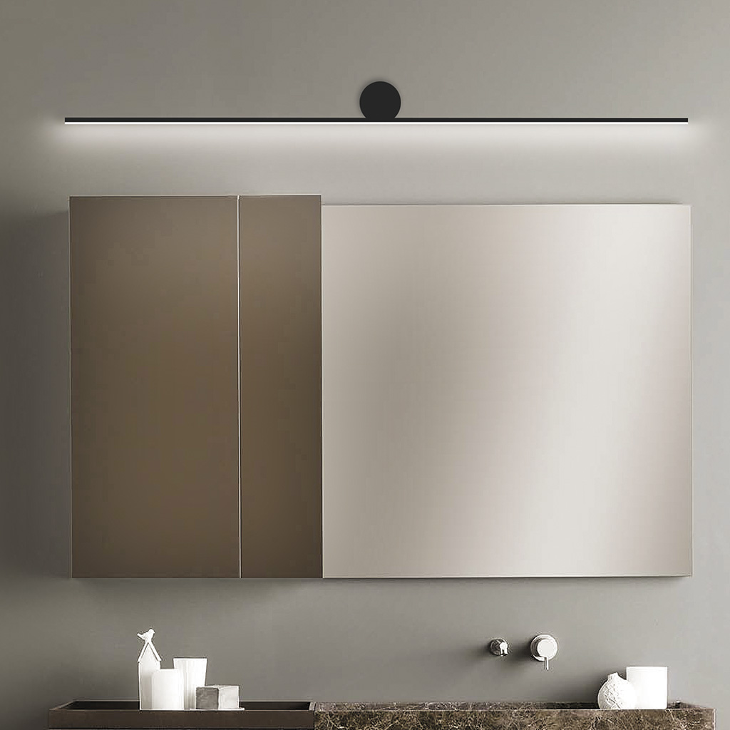 Modern Style Matt Black IP44 waterproof LED Vanity Bathroom Wall Mount Mirror Light 8611