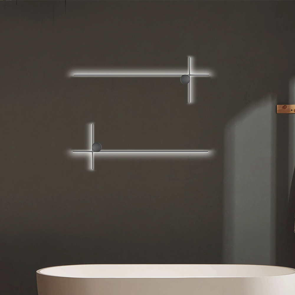 Modern Luxury Cross-shaped Decorative LED Wall Lamp For Home Hotel Office Ambiance