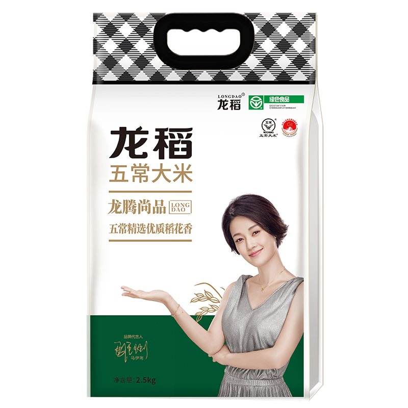 龙稻龙腾尚品五常大米2.5kg真空袋