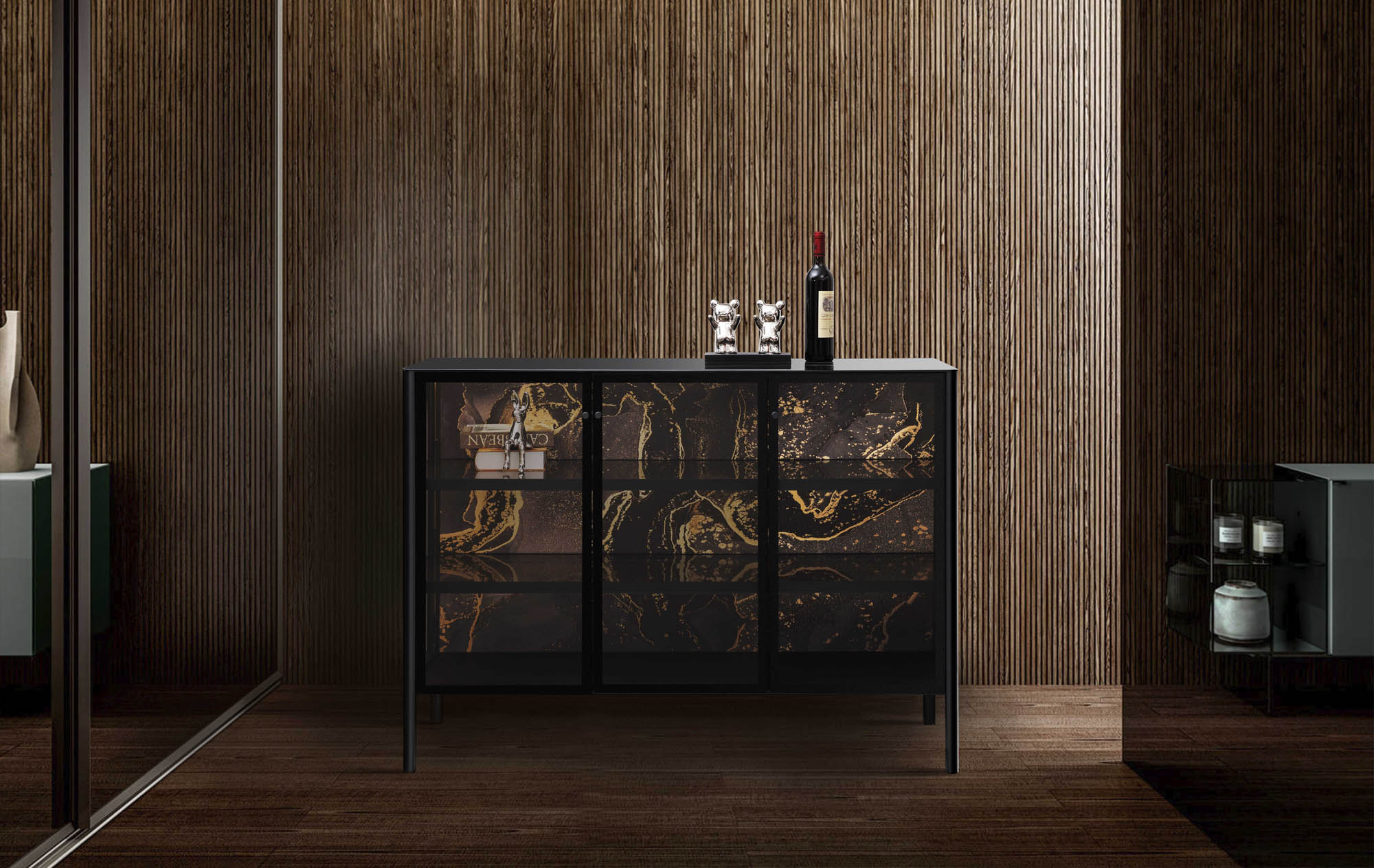 ROUND CORNER ENTRANCE ALUMINUM CABINET