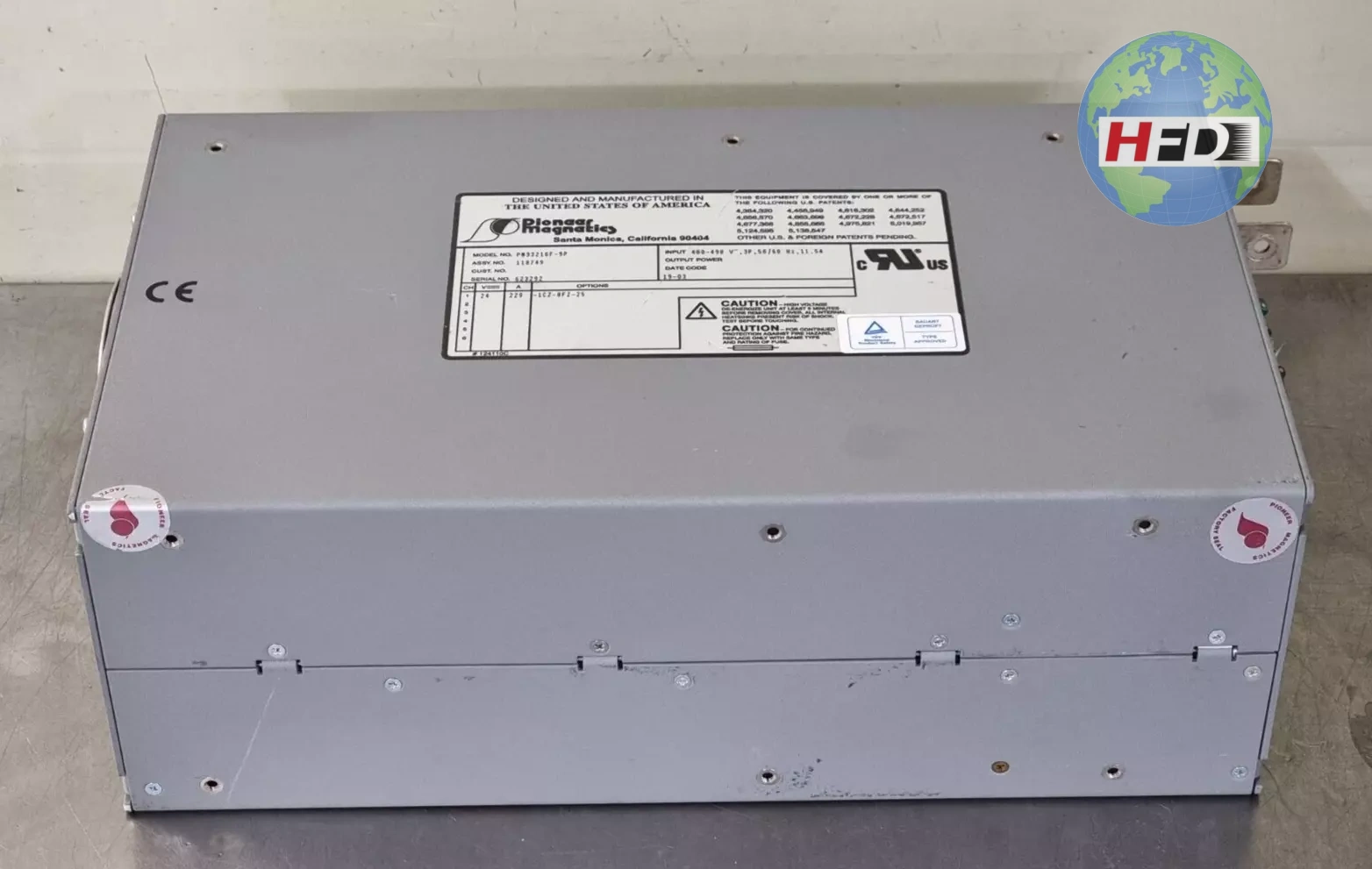 PIONEER MAGNETICS PM33216F-9P 电源输出 24V 229A 5500W