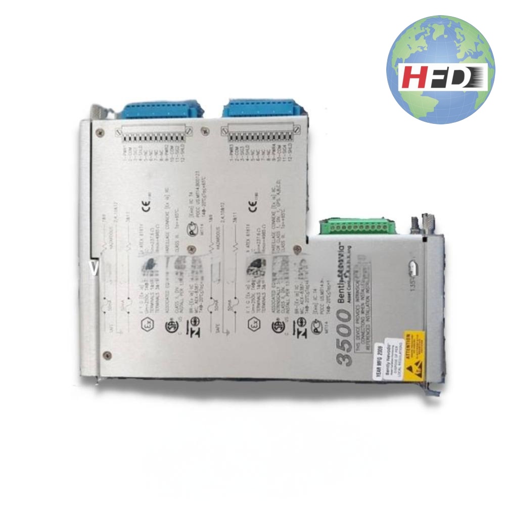 Bently Nevada 3500/72m 135489-01-I/O模块4通道内部屏障